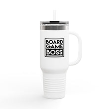 Load image into Gallery viewer, Board Game Boss Insulated Travel Mug, 40oz - Unique Gifts for Gamers, Travel and Adventure, Coffee on the Go