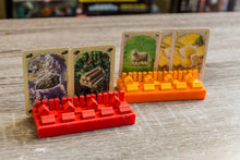 Load image into Gallery viewer, Settler's Companion - Catan Piece Organizer/Card Holder - Board Game Organizer - Board Game Card Holder - Board Game Piece Holder