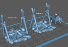 Load image into Gallery viewer, Campsite/Tents/Campfire - Tabletop Terrain | Scatter Terrain | Miniatures Terrain | Dungeons and Dragons | Pathfinder | RPG Terrain