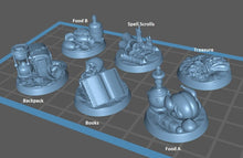 Load image into Gallery viewer, Objective Markers| Loot Markers| Item Marker - Tabletop Terrain | Scatter Terrain | Miniatures Terrain | Dungeons and Dragons | RPG Terrain