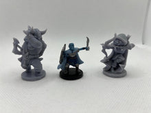 Load image into Gallery viewer, DnD Miniature Set| DnD Class Mini|Chibi DnD Miniature|Barbarian|Bard|Cleric|Druid|Fighter|Monk|Paladin|Rangers|Rogue|Sorcerer|Warlock|Wizard