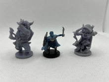 Load image into Gallery viewer, DnD Miniature Set| DnD Class Mini|Chibi DnD Miniature|Barbarian|Bard|Cleric|Druid|Fighter|Monk|Paladin|Rangers|Rogue|Sorcerer|Warlock|Wizard
