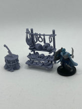 Load image into Gallery viewer, Butcher Props/Meat Stand - Tabletop Terrain | Scatter Terrain | Miniatures Terrain | Dungeons and Dragons | Pathfinder | RPG Terrain