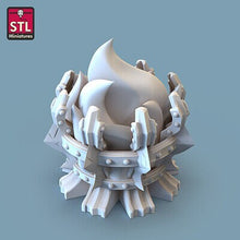 Load image into Gallery viewer, Brazier/Firepit/Fire - Tabletop Terrain | Scatter Terrain | Miniatures Terrain | Dungeons and Dragons | Pathfinder | RPG Terrain