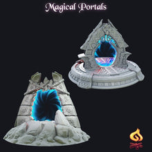 Load image into Gallery viewer, Crystal Portal/Elven Portal Terrain - Tabletop Scatter Terrain | Dungeons and Dragons | 32mm Scale