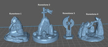 Load image into Gallery viewer, Runestone | Runes | Magical Stones | Shrine - Tabletop Scatter Terrain | Dungeons and Dragons | 32mm Scale