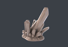 Load image into Gallery viewer, Crystal Terrain Set | Underdark Terrain |Crystal Throne | Stalagtite | Stalagmite | Cavern Terrain | Dungeons and Dragons | RPG | 32mm | 5e