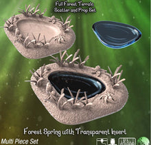 Load image into Gallery viewer, Forest Undergrowth Terrain Set| Forest Scatter Terrain | Mushroom Scatter Terrain | Stump Terrain | Dungeons and Dragons | 32mm | 5e | DnD