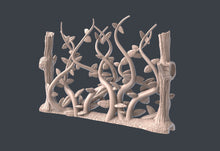 Load image into Gallery viewer, Forest Vine Wall Terrain Set | Vine Wall with magnet holes | Forest Portal | Vine Wall Terrain | Dungeons and Dragons | 32mm | 5e | DnD
