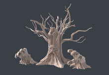 Load image into Gallery viewer, Grandfather Tree Terrain Set| Sentient Tree | Awakened Tree | Forest Scatter Terrain | Deku Tree | Dungeons and Dragons | 32mm | 5e | DnD