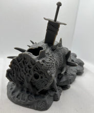 Load image into Gallery viewer, Slain Dragon Dice Tower | Dragon Dice Tower | Dungeons and Dragons Dice Tower | Beast Miniatures Dice Tower | Monster Dice Tower | DnD