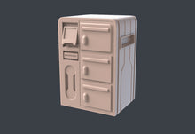 Load image into Gallery viewer, Cyberpunk Terrain Set 3 | Cyberpunk Scatter Terrain | Cyberpunk Street Terrain | Science Fiction Terrain | Space Terrain | RPG | 32mm