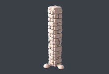 Load image into Gallery viewer, Warzone Terrain Set 2 | Brick Walls w/ holes for Magnets | Brick Wall Scatter Terrain | Battlefield Scatter Terrain | Bolt Action | 32m
