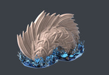 Load image into Gallery viewer, Leviathan | Sea Monster | Sea Serpent | Ocean Miniature | Underwater | Dungeons and Dragons Terrain | 32mm