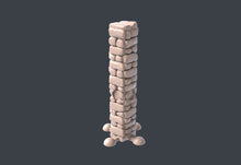 Load image into Gallery viewer, Warzone Terrain Set 2 | Brick Walls w/ holes for Magnets | Brick Wall Scatter Terrain | Battlefield Scatter Terrain | Bolt Action | 32m