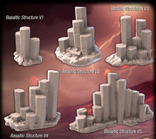 Load image into Gallery viewer, Volcano Terrain Set 1 | Volcanic Terrain | Rock Terrain | Lava/Magma Terrain | Volcanic Rock | Volcano Erruption | 32mm|Dungeons and Dragons