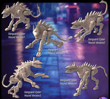 Load image into Gallery viewer, Cyber Dog | Cyber Hound | Robot Dog | Mechanical Dog | Police Dog | Cyberpunk Miniatures | Science Fiction Terrain | Space Terrain | 32mm