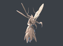 Load image into Gallery viewer, Giant Frost Hornet Miniature | Giant Hornet | Giant Wasp | Flying Creature | Snow Creature | Medium Ice Creature | Tundra Terrors| DnD| 32mm