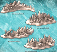 Load image into Gallery viewer, Ice Salamander | Ice Lizard | Lizard Mount | Ice Crystals | Frost Lizard | Frozen Creature | Huge Creature | Tundra Terrors| DnD | 32mm