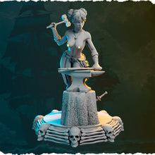 Load image into Gallery viewer, Pirate Miniatures Set 3 - Ladies of the Sea - Female Pirates - Pirate RPG Minis | Dungeons and Dragons | 5e | Topless Pirates | NSFW Pirates