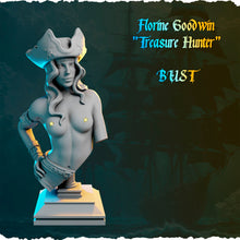 Load image into Gallery viewer, Pirate Statue Set 1 - Ladies of the Sea 3inch Busts - 75mm Bust with Stand - Female Pirates - Pirate Bust Set | Topless Pirates | NSFW