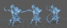 Load image into Gallery viewer, Tabaxi Assassin Set | Cat Folk | Rogue | Fighter | Monk | Dnd Miniatures | DnD 5e | Dungeons and Dragons | RPG