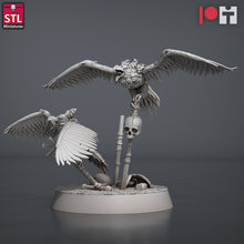Load image into Gallery viewer, Hell Crow and Magmite Set | Frostgrave | Lava Beast | Crow Swarm | Bird Swarm | Demon Crows | Mutated Crow | RPG | Dungeons and Dragons |DnD