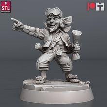 Load image into Gallery viewer, Airship Miniatures Set - Airship Boat Crew - Sailors - Seamen - Mechanic - Halfling - Pirate RPG Minis | Dungeons and Dragons | 5e