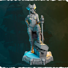 Load image into Gallery viewer, Pirate Miniatures Set 1 - Ladies of the Sea - Female Pirates - Pirate RPG Minis | Dungeons and Dragons | 5e | Topless Pirates | NSFW Pirates