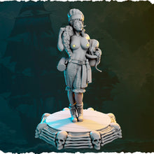 Load image into Gallery viewer, Pirate Miniatures Set 3 - Ladies of the Sea - Female Pirates - Pirate RPG Minis | Dungeons and Dragons | 5e | Topless Pirates | NSFW Pirates