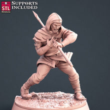 Load image into Gallery viewer, Injured Villager Set - Hurt Townsfolk - Peasant Set - Tabletop Terrain/Scatter Terrain/Miniatures Terrain/Dungeons and Dragons/Pathfinder/5E