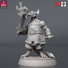 Load image into Gallery viewer, Dragonborn Blacksmith | Traveling Blacksmith Shop | Forge- Tabletop Terrain | Scatter Terrain | Dungeons and Dragons | Pathfinder | RPG | 5e