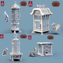 Load image into Gallery viewer, Exotic Pet Vendor | Magical Creature Shop | Traveling Shop | Familiar Shop | Pseudodragon |Scatter Terrain | Dungeons and Dragons | RPG | 5e