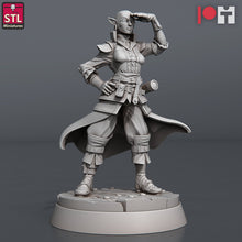 Load image into Gallery viewer, Airship Miniatures Set - Airship Crew - Boat Crew - Sailors - Seamen - Mechanic - Halfling - Pirate RPG Minis | Dungeons and Dragons | 5e |