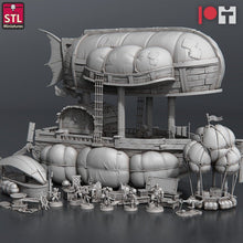 Load image into Gallery viewer, Airship Miniatures Set - Airship Boat Crew - Sailors - Seamen - Mechanic - Halfling - Pirate RPG Minis | Dungeons and Dragons | 5e