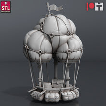 Load image into Gallery viewer, Air Balloon Miniature- Hot Air Balloon - Flying Boat - Flying Ship - Airship - Pirate RPG | Storm King's Thunder | Dungeons and Dragons | 5e