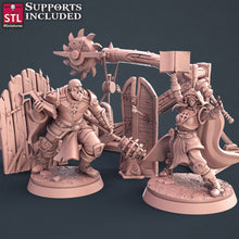 Load image into Gallery viewer, Cleric Set - Holy Warrior Set - Paladin Set | Tabletop Terrain/Scatter Terrain/Miniatures Terrain/Dungeons and Dragons/Pathfinder/5E