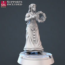 Load image into Gallery viewer, Jousting Miniature Set 1 | Mounted Warrior | Knight | Noble | Jester | Maiden | Jousting Tournament | Dungeons and Dragons | DnD 5e | RPG