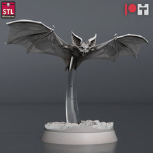 Load image into Gallery viewer, Vampire Bat Miniature Set: Giant Bat, 32mm Resin RPG Model, D&D, Pathfinder