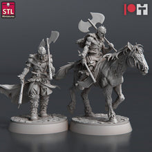 Load image into Gallery viewer, Zombie Miniature Set | Revenant | Mounted Zombie Knight | Undead | Curse of Strahd | 32mm | RPG | Dungeons and Dragons | 5e DnD | Pathfinder