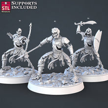 Load image into Gallery viewer, Skeleton Army Miniature Set: 32mm Resin Undead RPG Miniatures