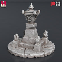 Load image into Gallery viewer, Dwarven Mine Set: Resin Dwarf Miner Camp - 32mm DnD Terrain