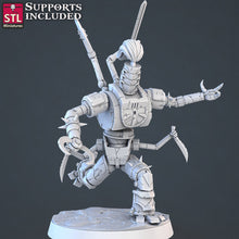 Load image into Gallery viewer, Warforged Miniature Set | Construct Set | Robot Miniatures | Metal Golem | Eberron | 32mm | RPG | 5e DnD |Pathfinder