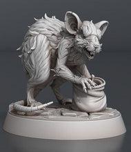 Load image into Gallery viewer, Giant Rats Set: 32mm Resin Miniatures for DnD, Pathfinder, Giant Mice, D&D