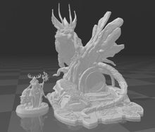 Load image into Gallery viewer, Druid Miniatures Set 4/Forest Guardian/Runic Glade/Forest Portal/Tabletop Terrain/Scatter Terrain/Dungeons and Dragons/Pathfinder/RPG