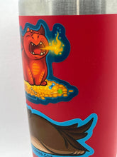 Load image into Gallery viewer, Baby Red Dragon Sticker: Baby Themberchaud, Sneezing Fire, DnD Monster