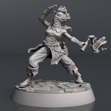 Load image into Gallery viewer, Rioter Miniature Set: Protesters, ABS-Like Resin, Townsfolk, Barricade Terrain, D&D, Pathfinder