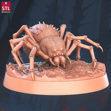 Load image into Gallery viewer, Giant Spider Miniature Set: 32mm Resin, Dungeons and Dragons