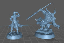 Load image into Gallery viewer, Borock | Demon | Bull Man | Horned Monster | Horned Demon | Frostgrave | 5E | 5th Edition | Pathfinder | RPG | Dungeons and Dragons | DnD