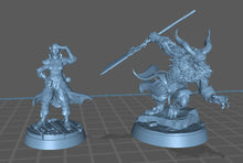 Load image into Gallery viewer, Borock | Demon | Bull Man | Horned Monster | Horned Demon | Frostgrave | 5E | 5th Edition | Pathfinder | RPG | Dungeons and Dragons | DnD